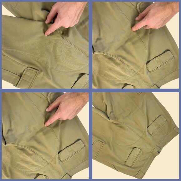 1990s Browning 36x34 hunting pants, vintage mens cargo style outdoor khaki pants - Picture 6 of 6